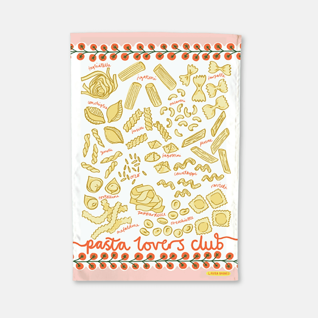 Pasta Lovers Club Organic Tea Towel
