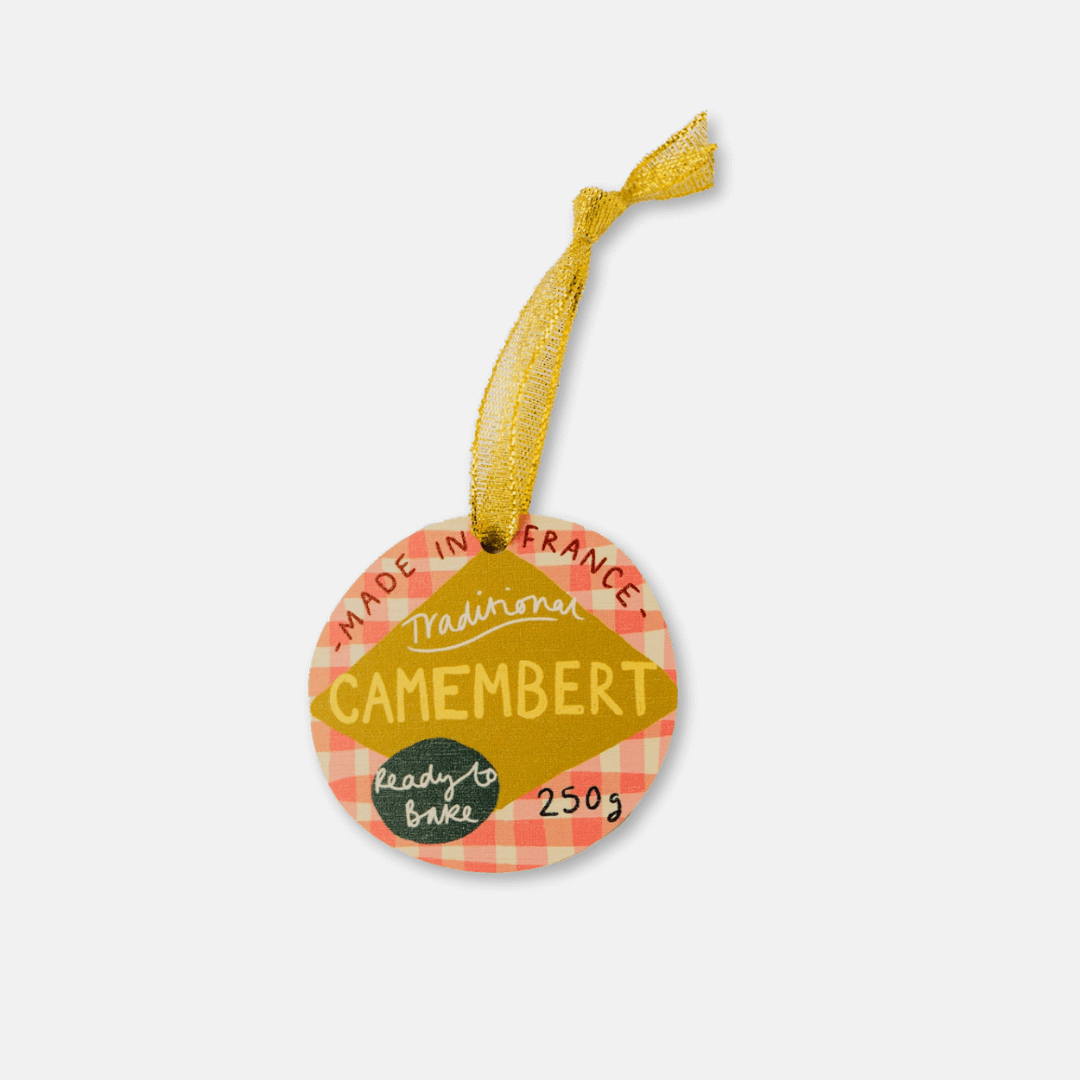 Camembert Cheese Wooden Decoration