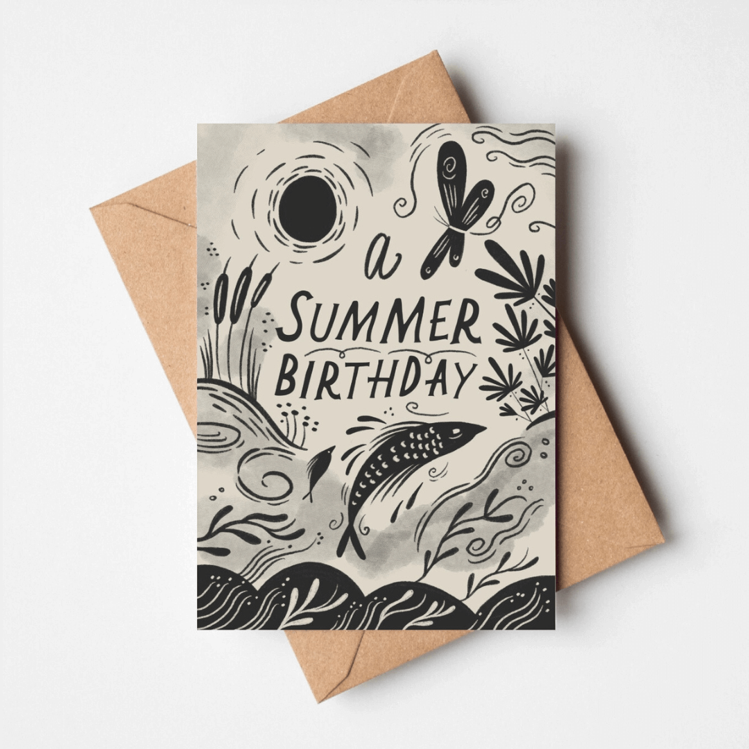 A Summer Birthday Greetings Card