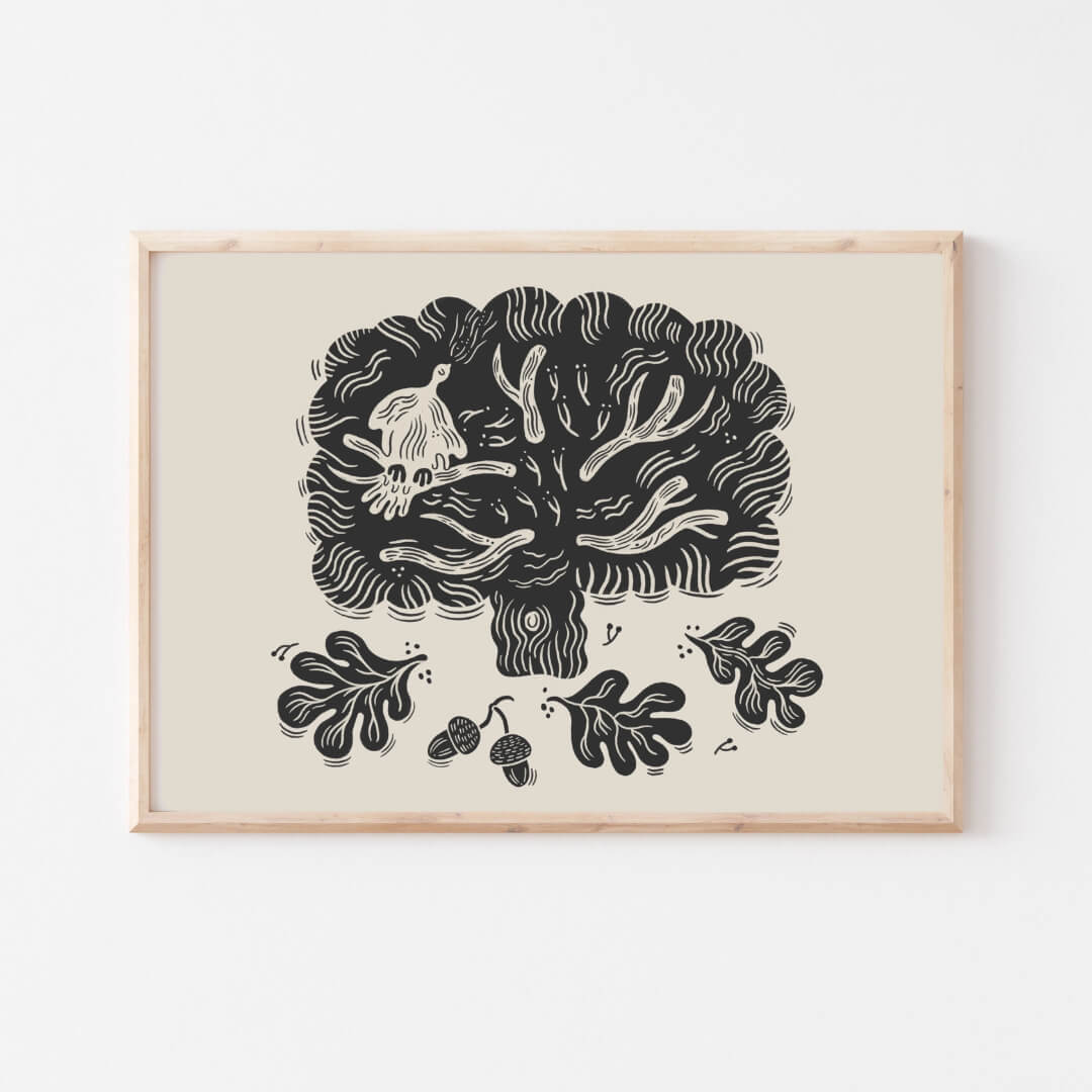 Oak Tree Nature Art Print