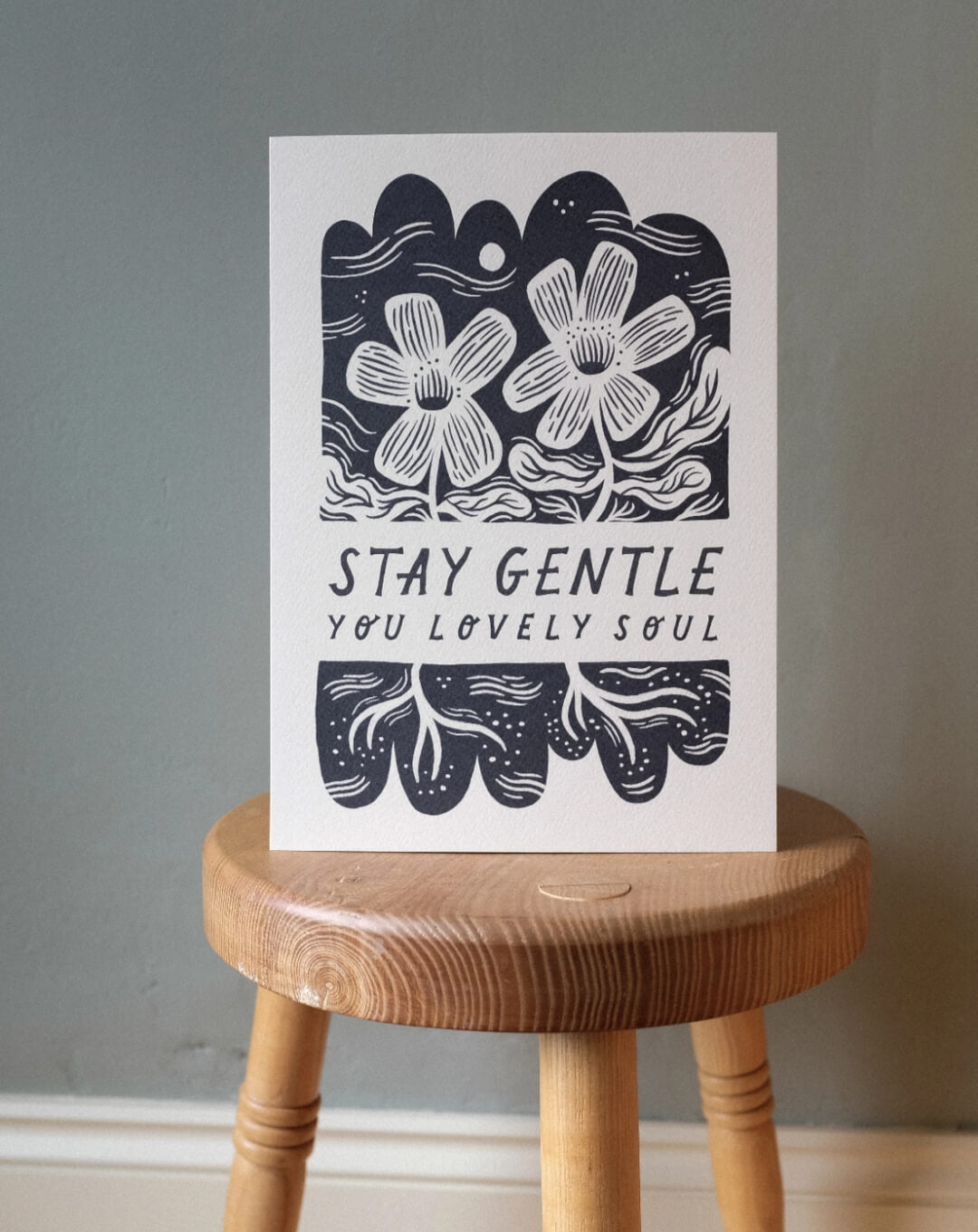 Stay Gentle A4 Art Print