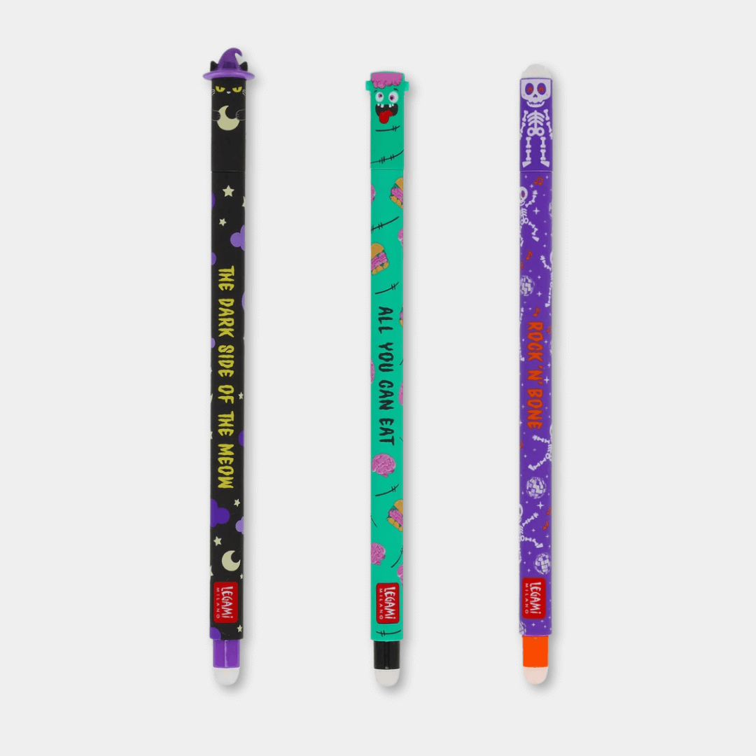 The Boo Crew Set Of 3 Erasable Pens