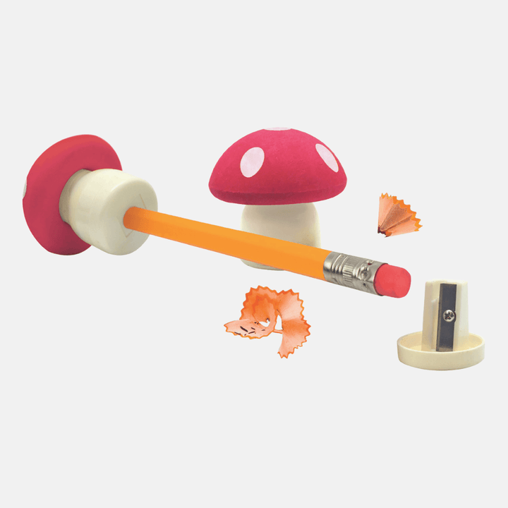 Magic Mushroom Pencil Sharpener and Eraser