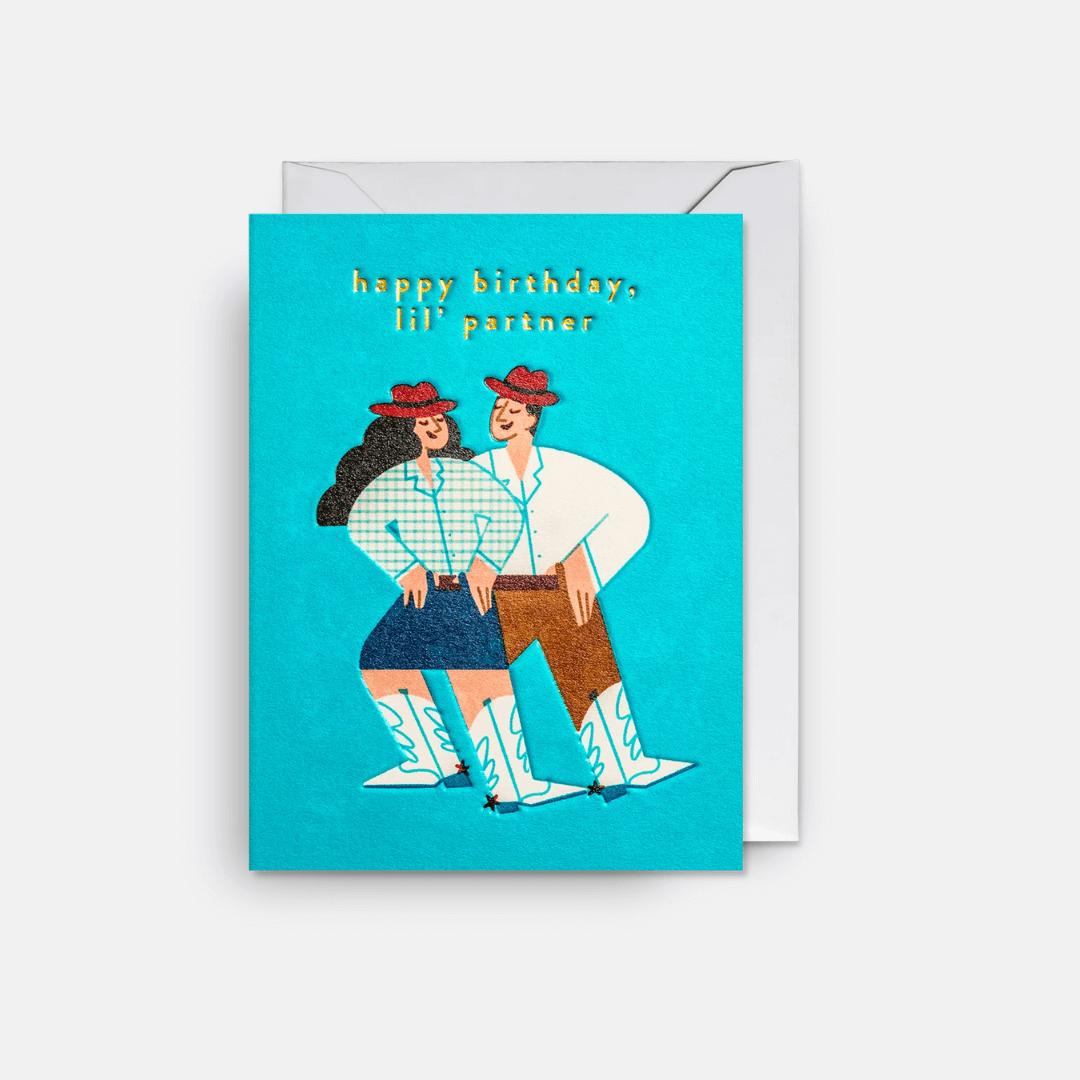 Lil Partner Birthday Mini Greetings Card