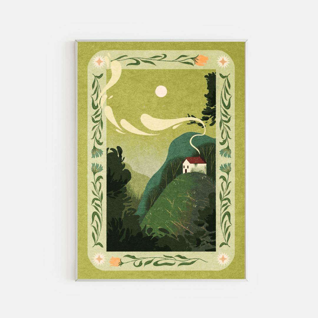 Dawn Cottage A5 Art Print