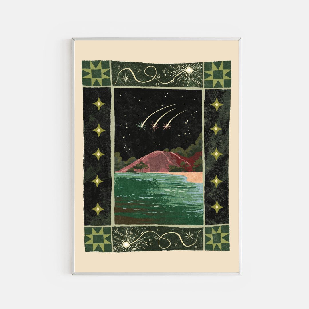 Star Quilt A5 Art Print