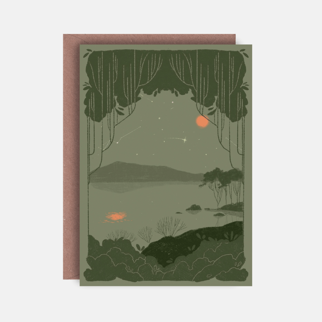 The Lake Greetings Card