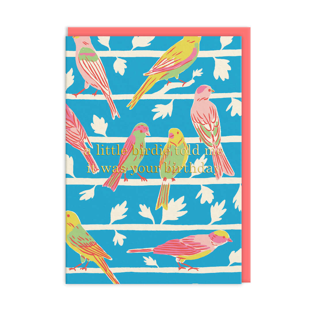 Little Birdie Birthday Greetings Card