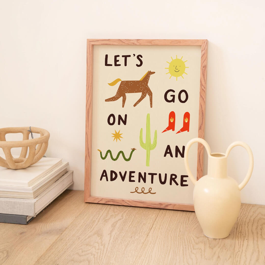 Let's Go On An Adventure A3 Print