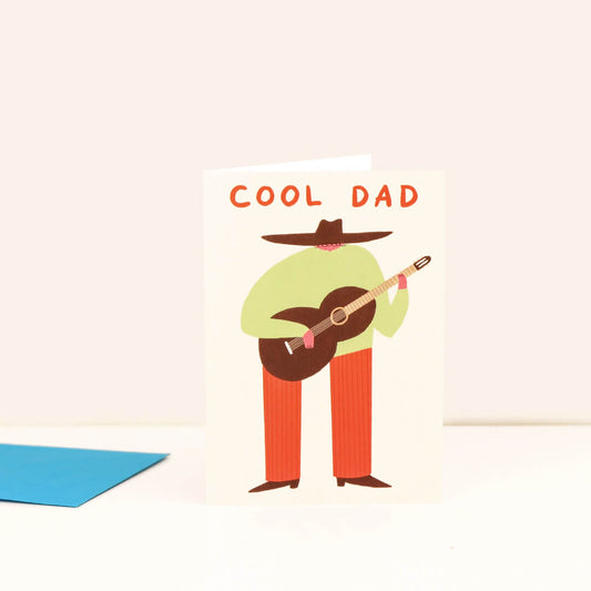 Cool Dad Guitar Greetings Card
