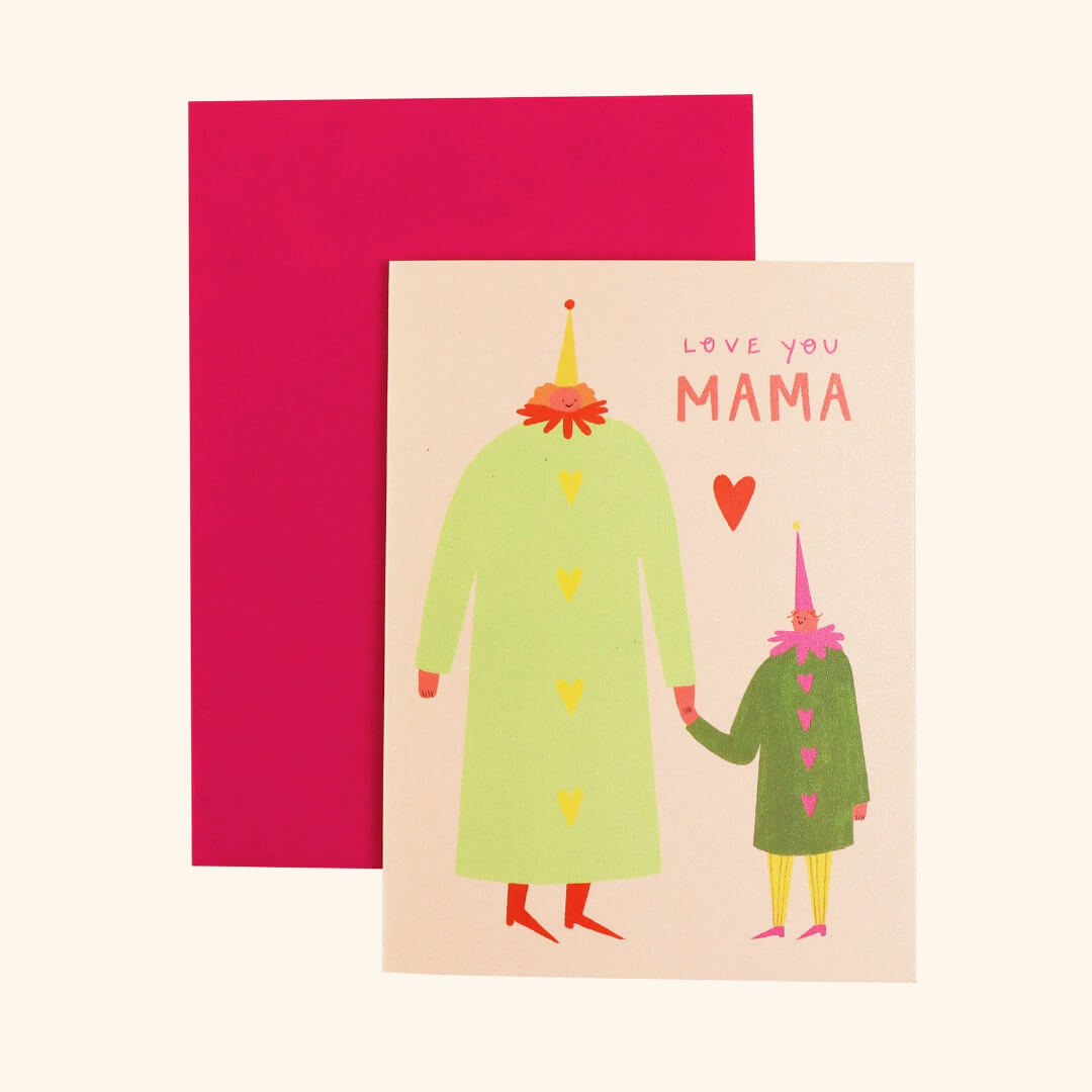 Love You Mama Greetings Card