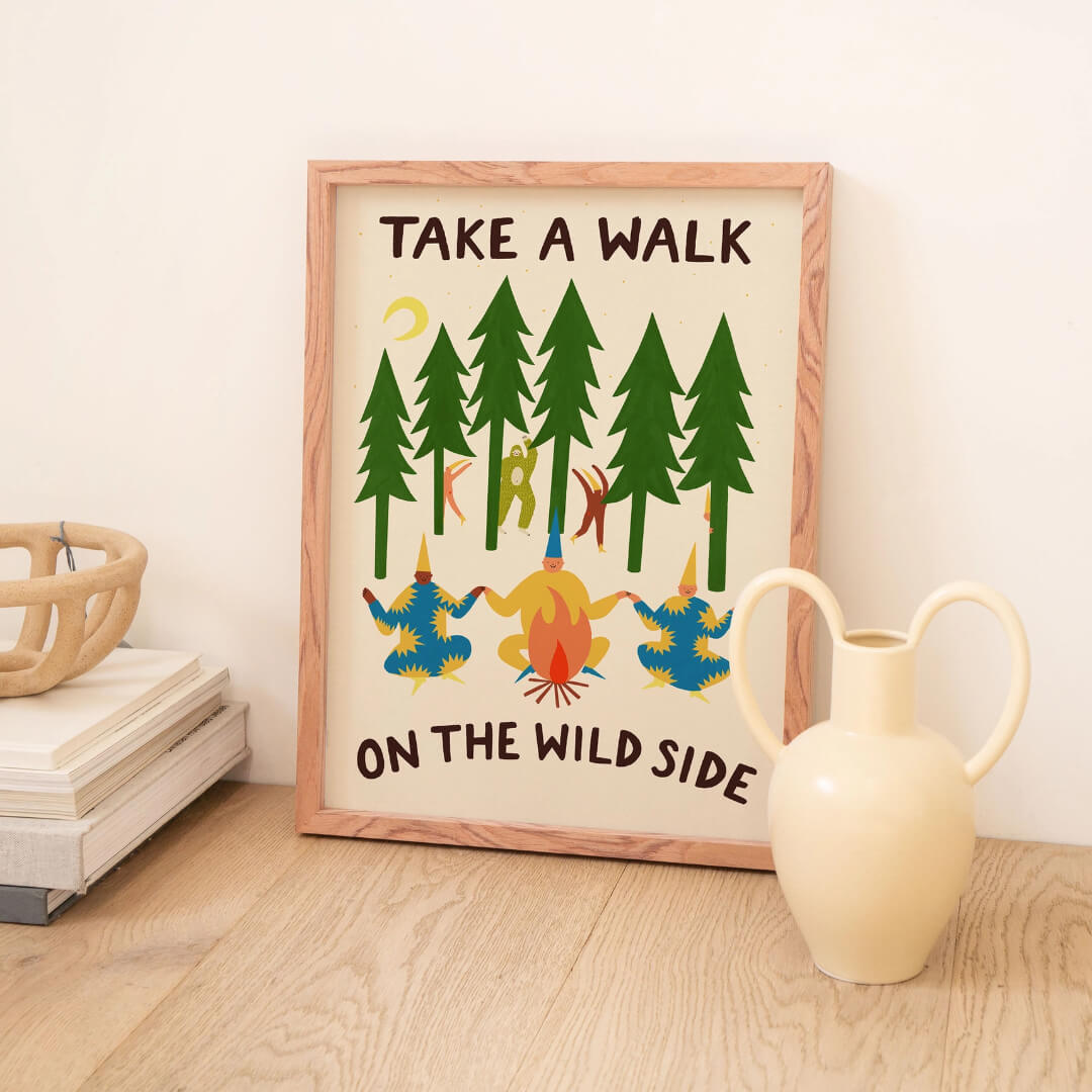 Take A Walk On The Wild Side A3 Print