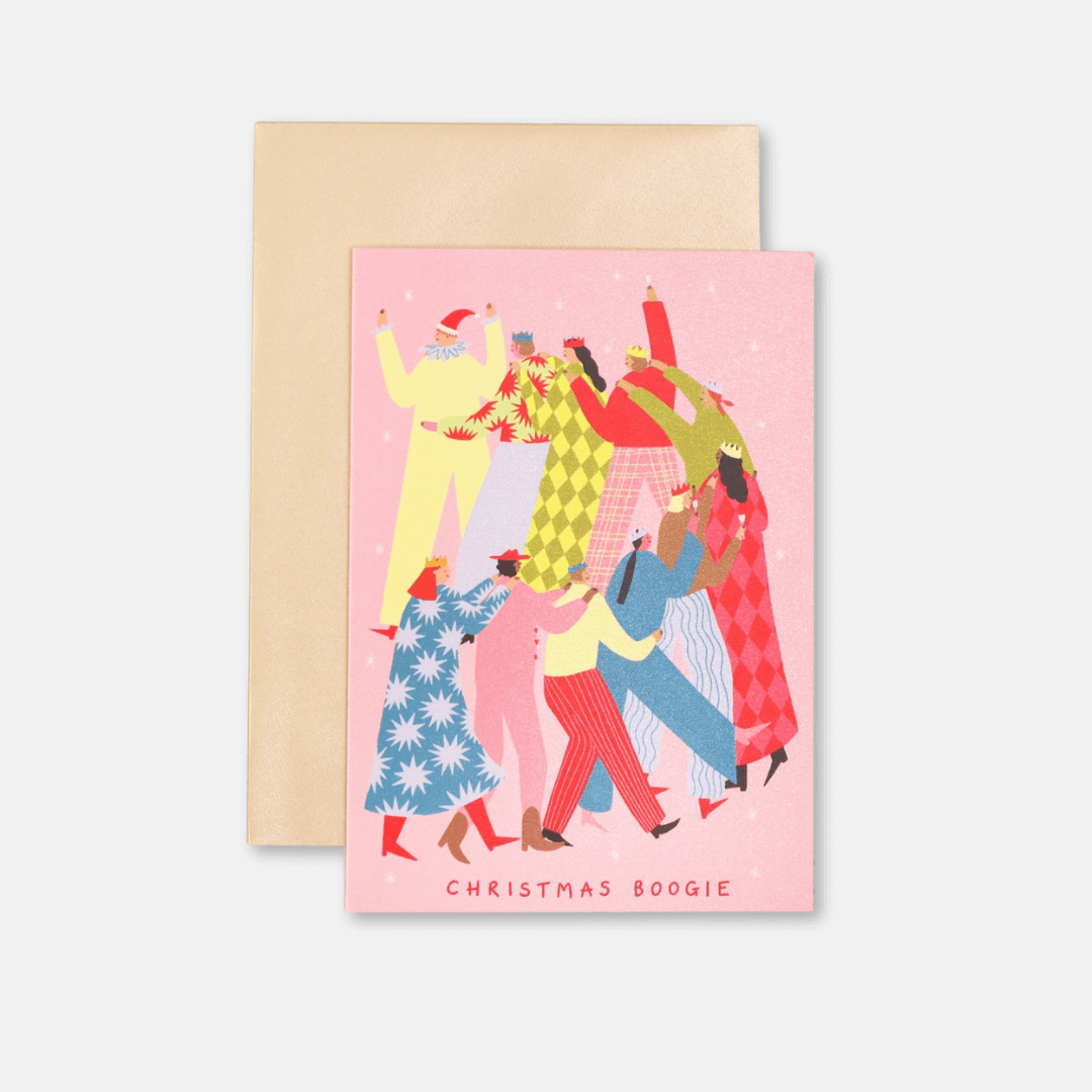 Christmas Boogie Greetings Card