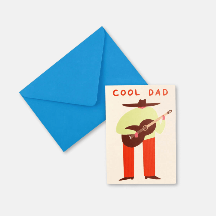 Cool Dad Guitar Greetings Card