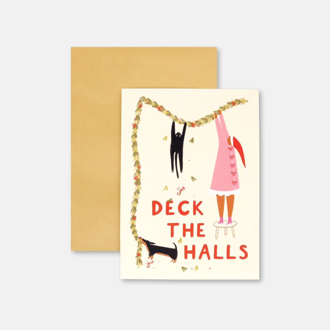 Deck The Halls Greetings Card