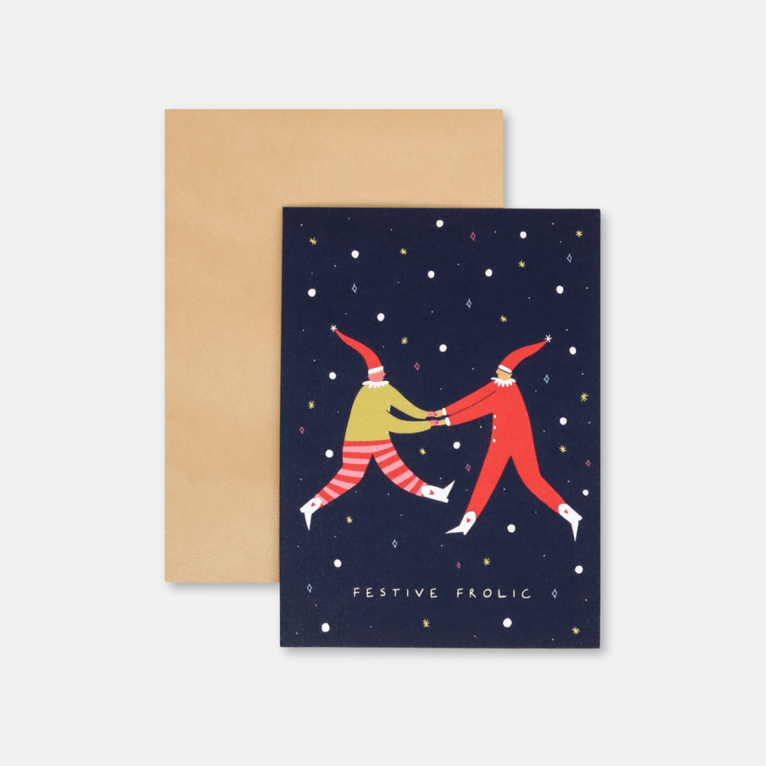 Festive Frolic Christmas Greetings Card