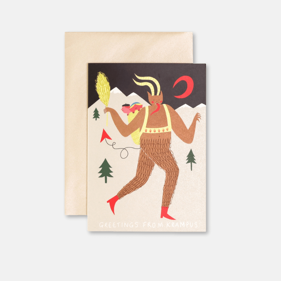 Krampus Christmas Greetings Card