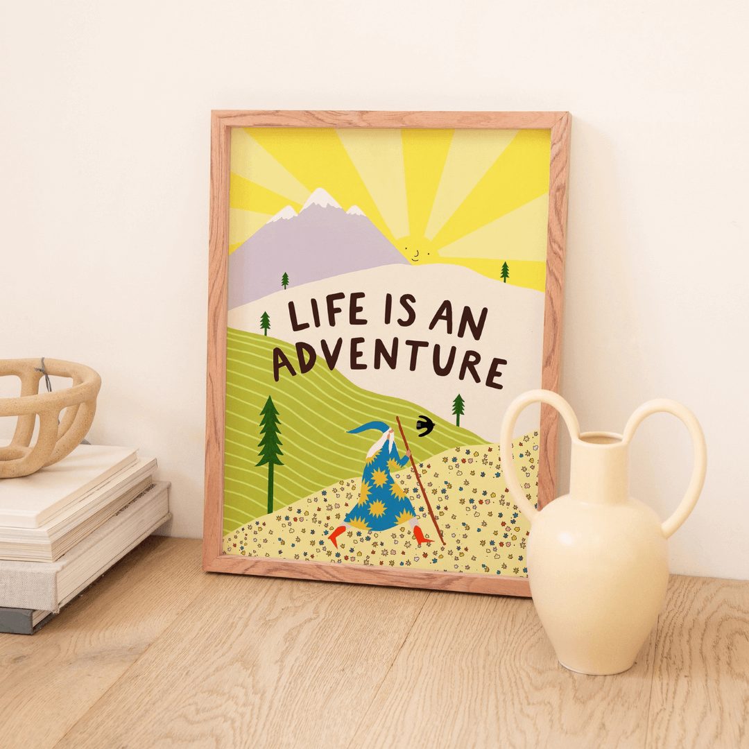 Life Is An Adventure A3 Print