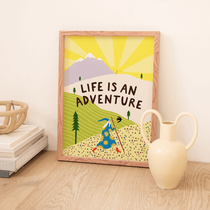 Life Is An Adventure A3 Print