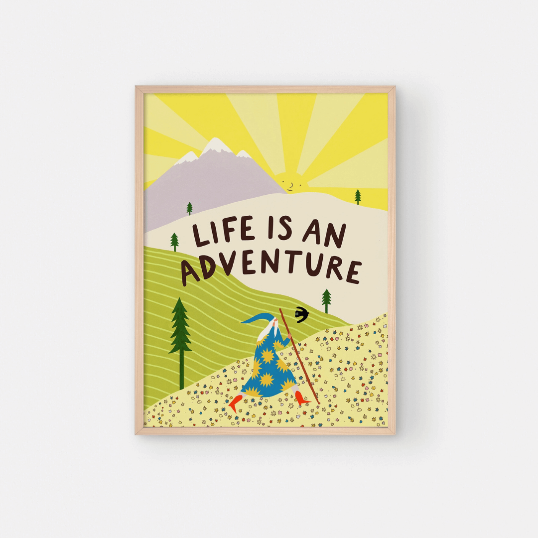 Life Is An Adventure A3 Print