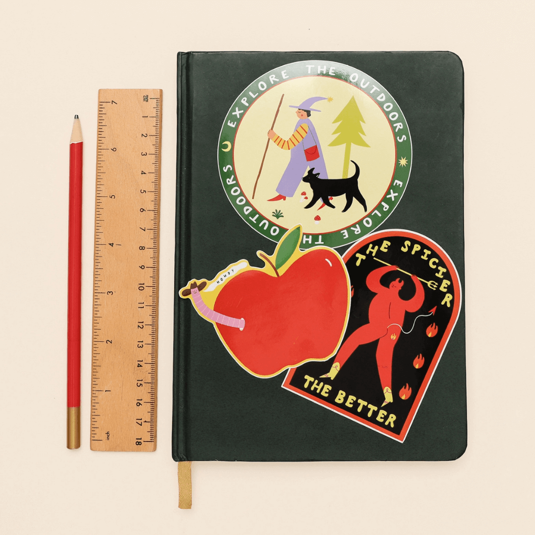 The Spicier The Better Devil Vinyl Sticker