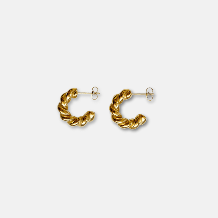 Lightweight Chunky Twist Hoops