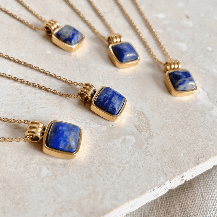 Blue Lapis Pendant Necklace