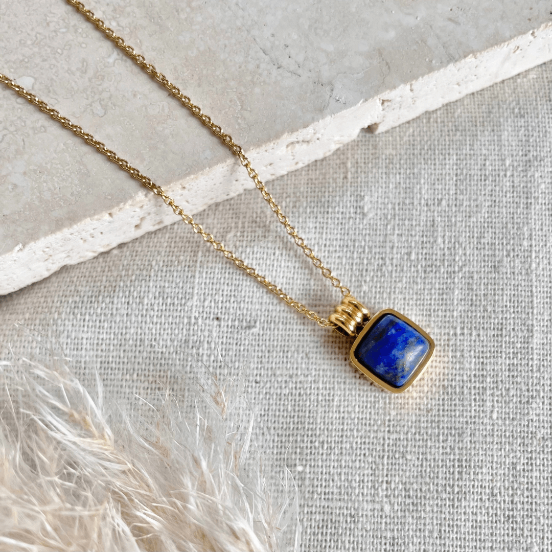 Blue Lapis Pendant Necklace