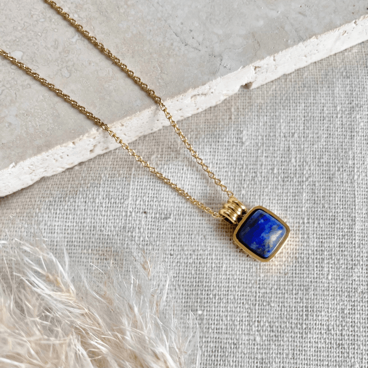 Blue Lapis Pendant Necklace