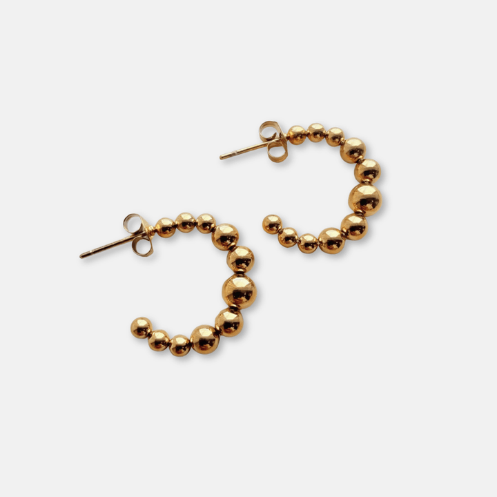 Ball Hoop Earrings