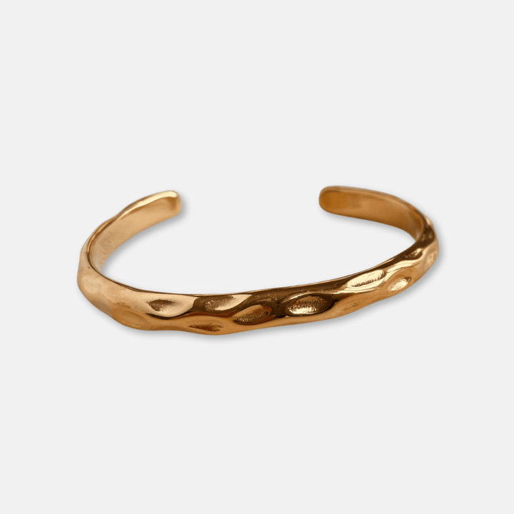 Gold Hammered Bangle