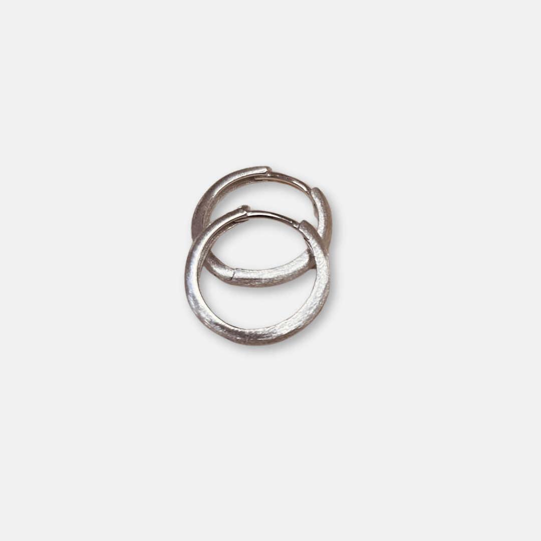 Brushed Minimal Hoops