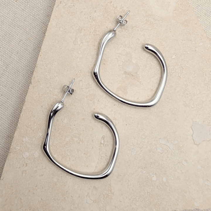 Molten Hoop Earrings