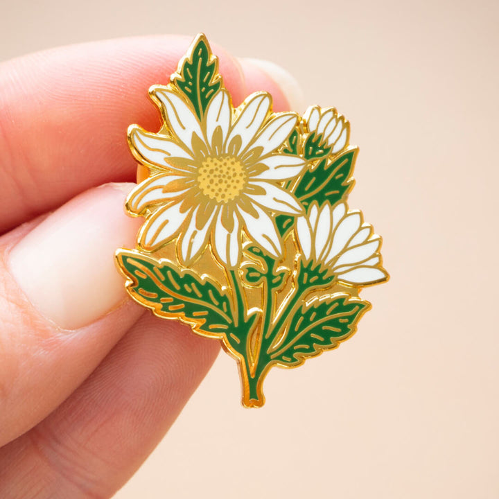 Daisy Flower Enamel Pin