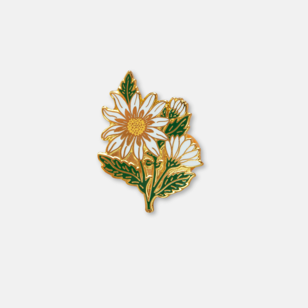 Daisy Flower Enamel Pin