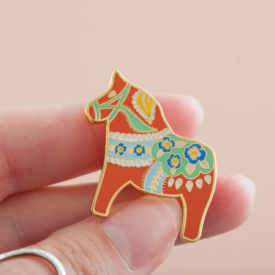 Dala Horse Enamel Pin