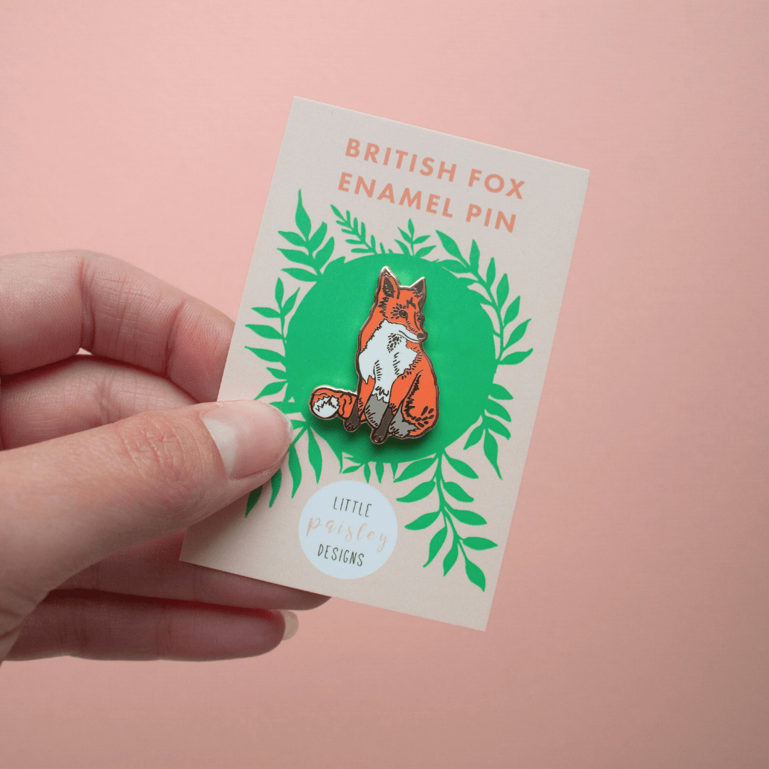 Fox Enamel Pin