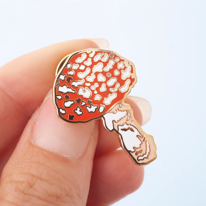 Toadstool Enamel Pin