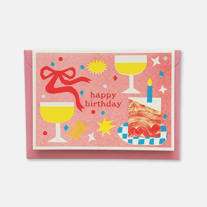 Birthday Riso Greetings Card