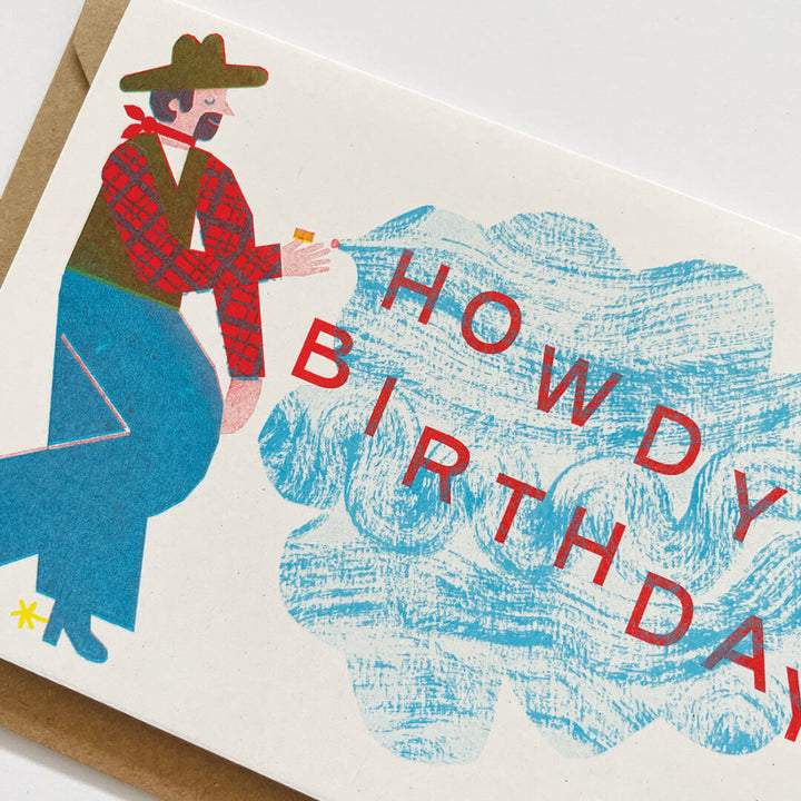 Howdy Birthday Greetings Card