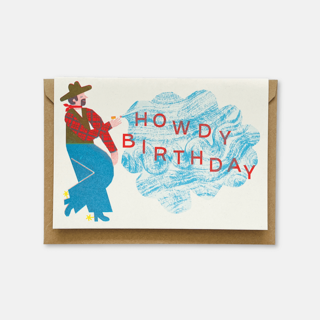 Howdy Birthday Greetings Card