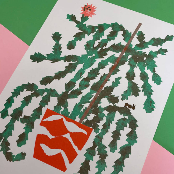 Cactus A3 Riso Print