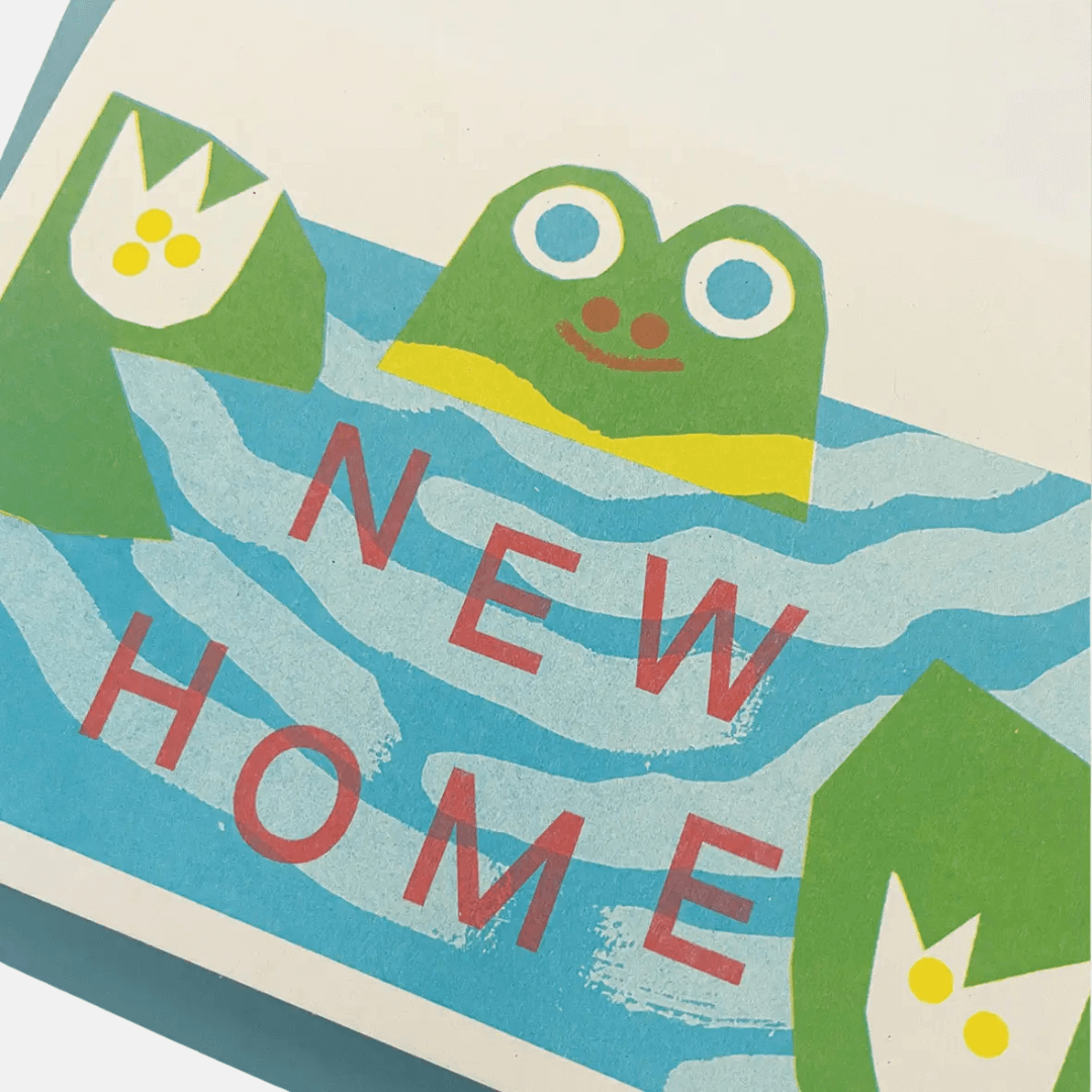 New Home Frog Greetings Card