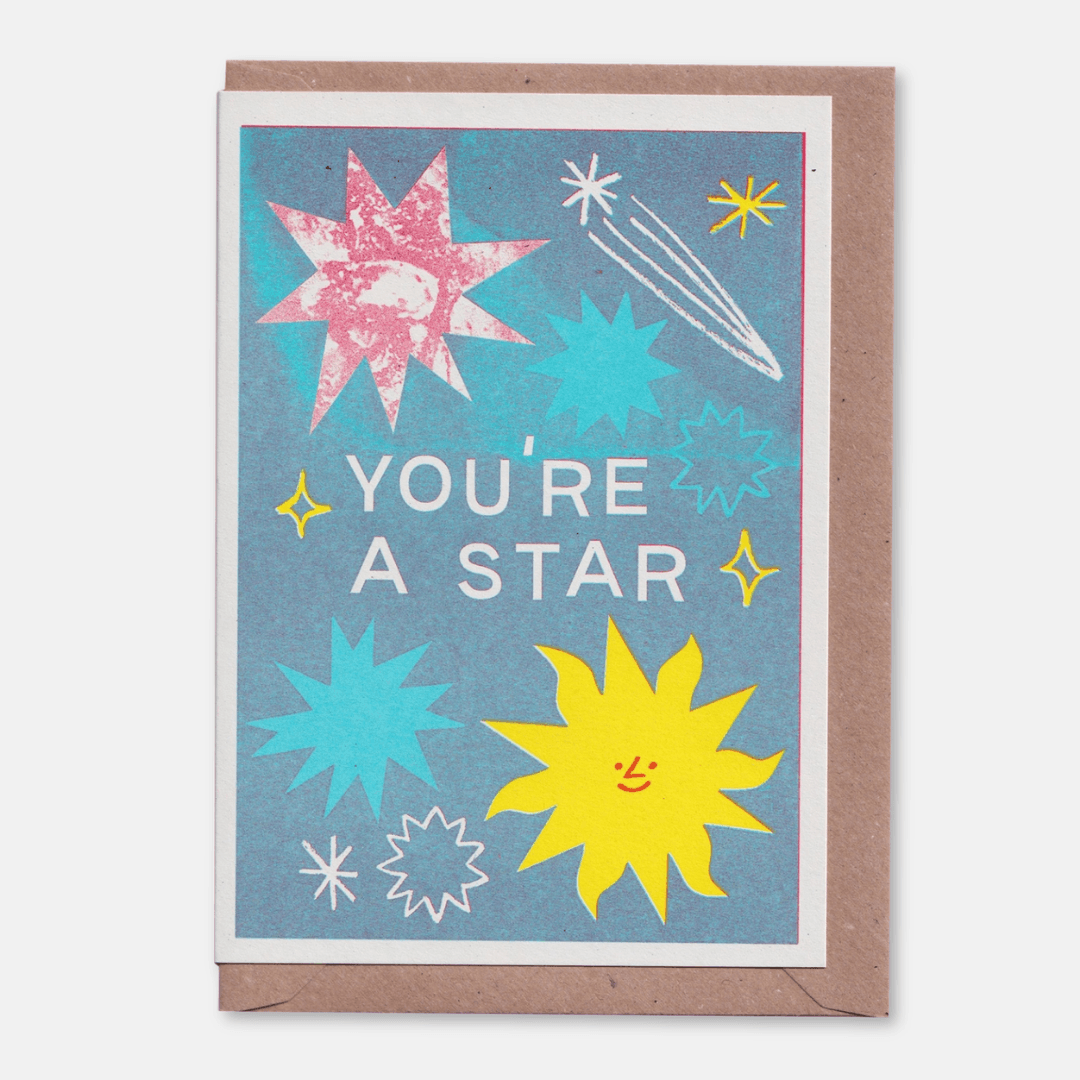 You're A Star Riso Greetings Card