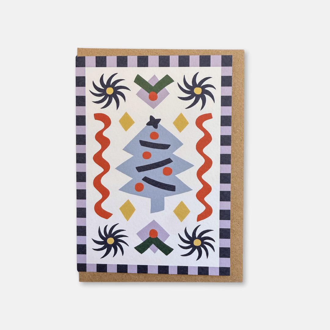 Christmas Tree Confetti Greetings Card