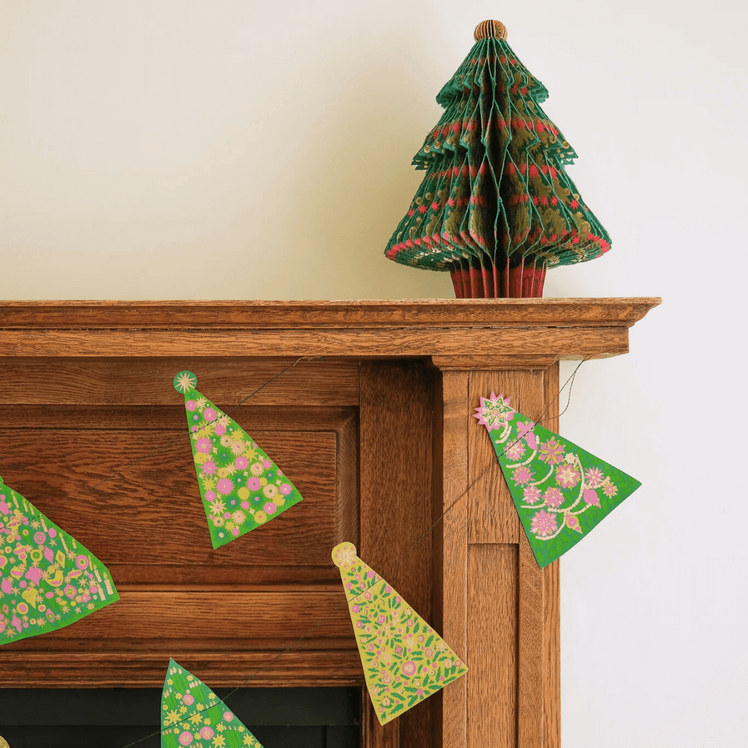 Mid-Century Christmas Tree Paper Garland