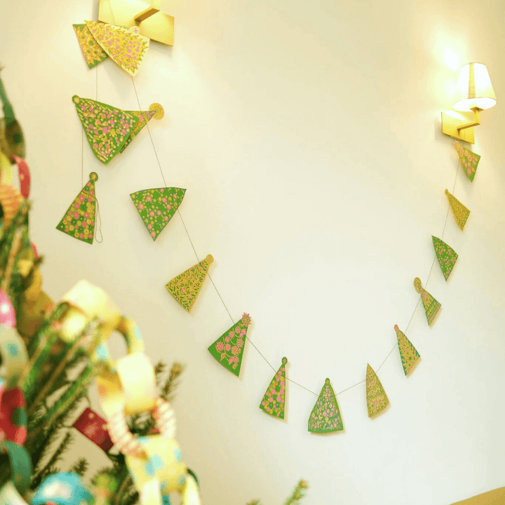 Mid-Century Christmas Tree Paper Garland