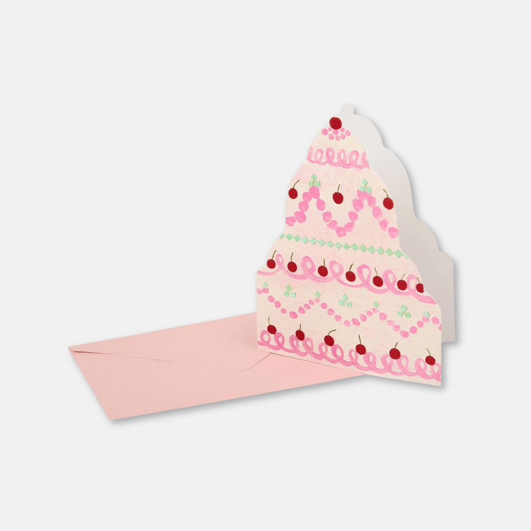 Celebration Cake Shaped Greetings Card