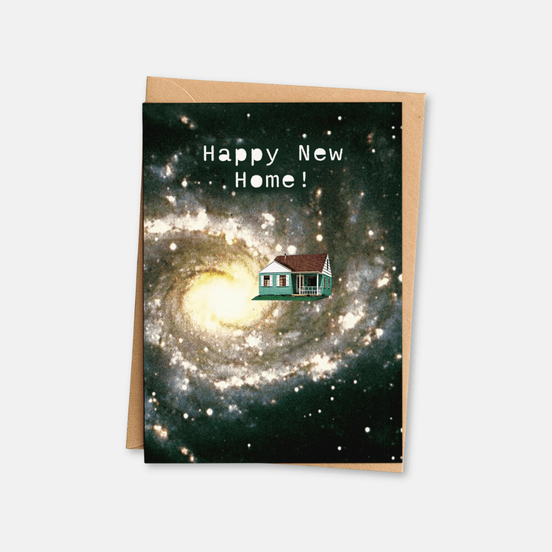 Space New Home Greetings Card