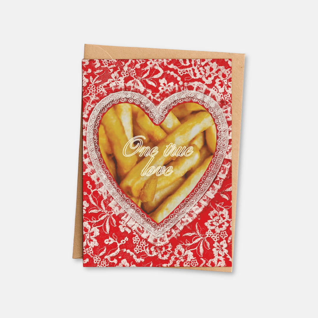 One True Love Chips Greetings Card